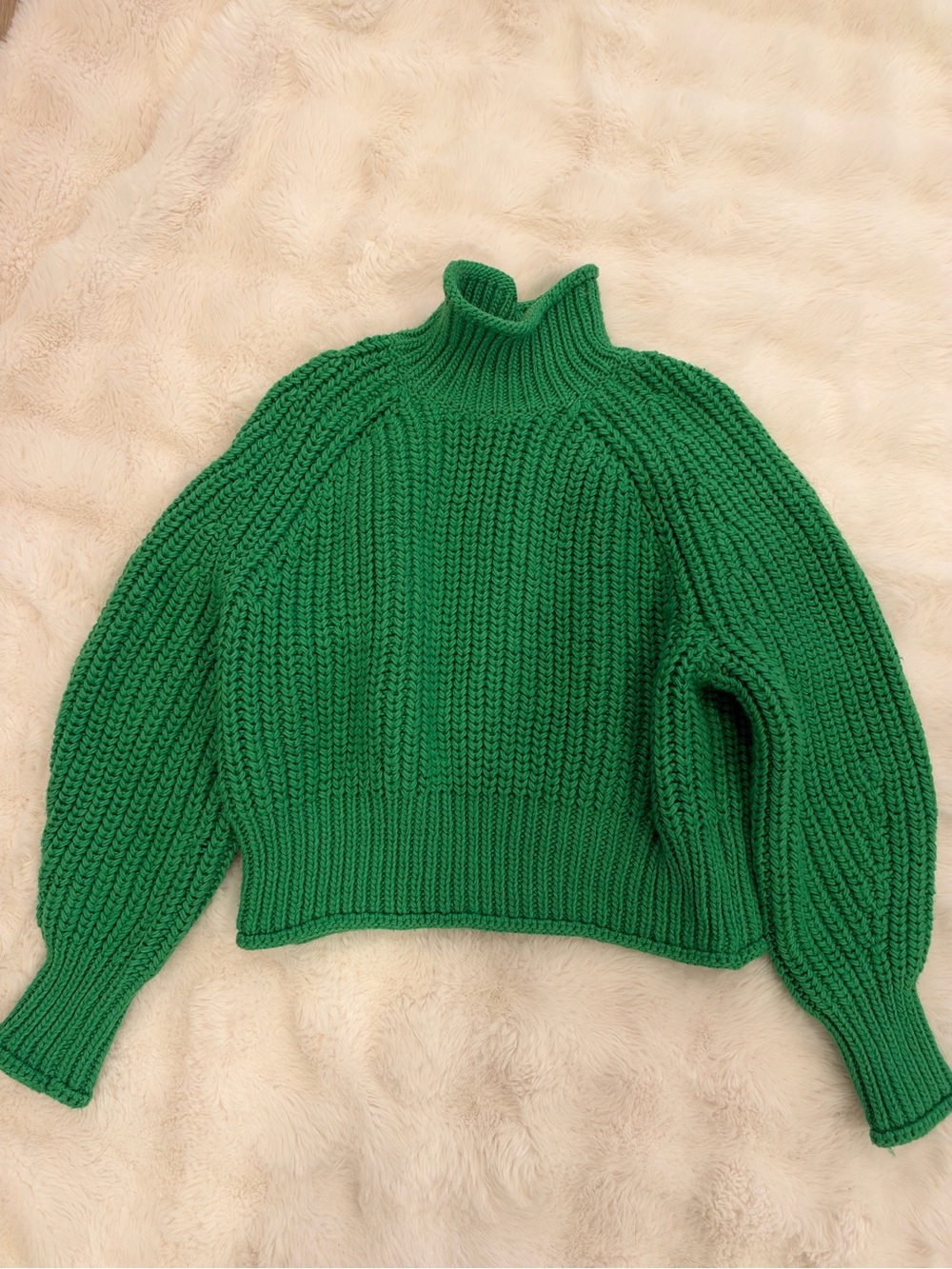 H&M Emerald Green Chunky Turtleneck Sweater - Women